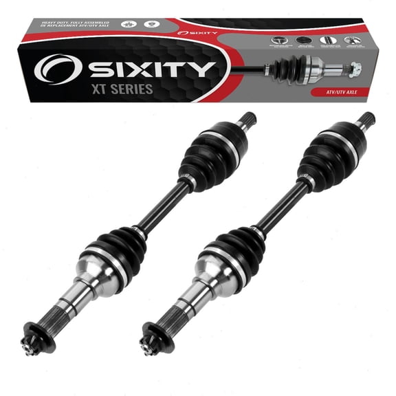 2 pc Sixity XT Front Left Right Axle compatible with Yamaha Wolverine 350 1995-2000 - YFM350 4X4