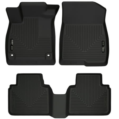 Husky Liners 95741 Black Front Floor Liners Fits 18-18 (Best Price On Husky Floor Liners)