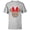 Athletic Heather, variant on Minnie Mouse Icon Red and Green Holiday - Short Sleeve T-Shirt for Kids - Customized-White