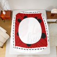 thumbnail image 5 of Castle Fairy Red Ladybird 4 Pieces Queen Sheet Sets,Polka Dots Ultra Soft Flat Sheet,Cartoon Ladybug Queen Fitted Sheet,Luxury Kawaii Bedroom Decor, 5 of 7