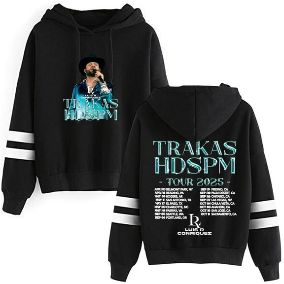 Luis R Conriquez Trakas HDSPM Tour Pullovers Pocketless Parallel Bars Sleeve Streetwear Sweatshirts
