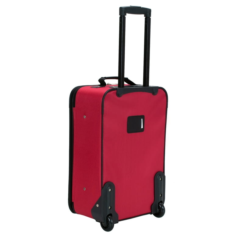 Rockland 2 Piece Carry Suitcase with Softside Wheels Fashion