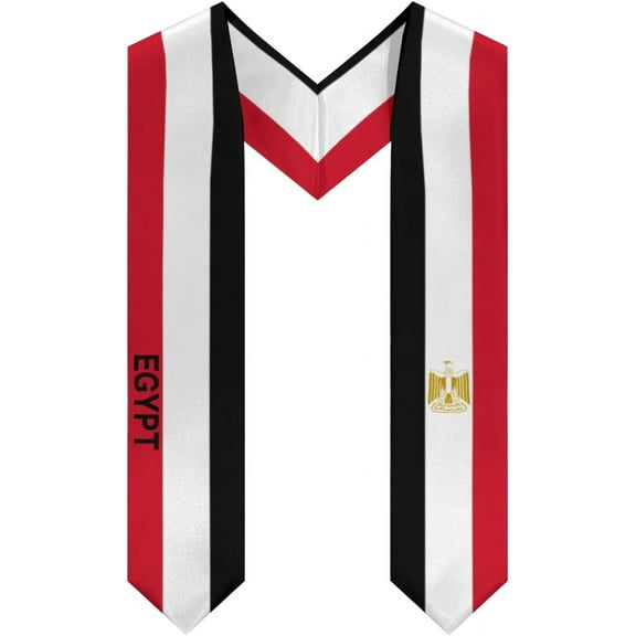 Egypt Flag Cool Graduation Stole Shawl Sash Honor For Study Aboard International Students