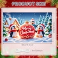 thumbnail image 2 of Penguin Winter Theme Merry Christmas Holiday Backdrop for Christmas Party Indoor Decoration New Year Celebration, 2 of 9
