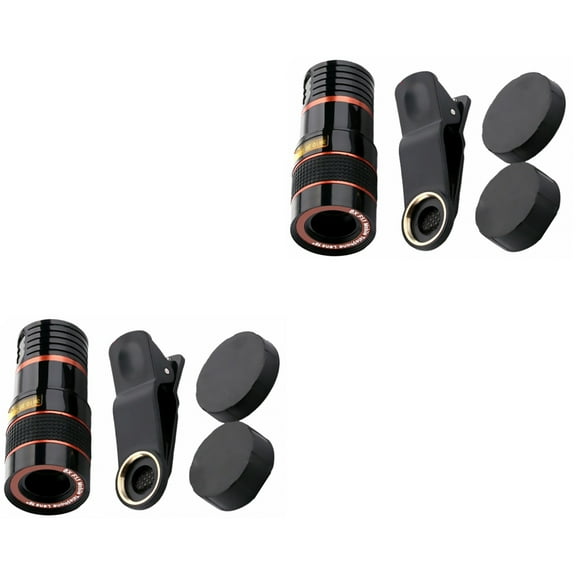 2 Count Fish Eye Lens for Camera Phones Universal Cellphone Photography