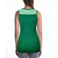 thumbnail image 3 of SUMONA Women Round Neck Accent Two Tones Casual Basic Ribbed Tank Top, 3 of 3