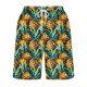 thumbnail image 4 of Puntoco Pantalones Cortos De Playa Para Hombre Bolsillo Con Cordón Día De La Independencia Pantalones De Media Longitud Estampados Blanco M, 4 of 5