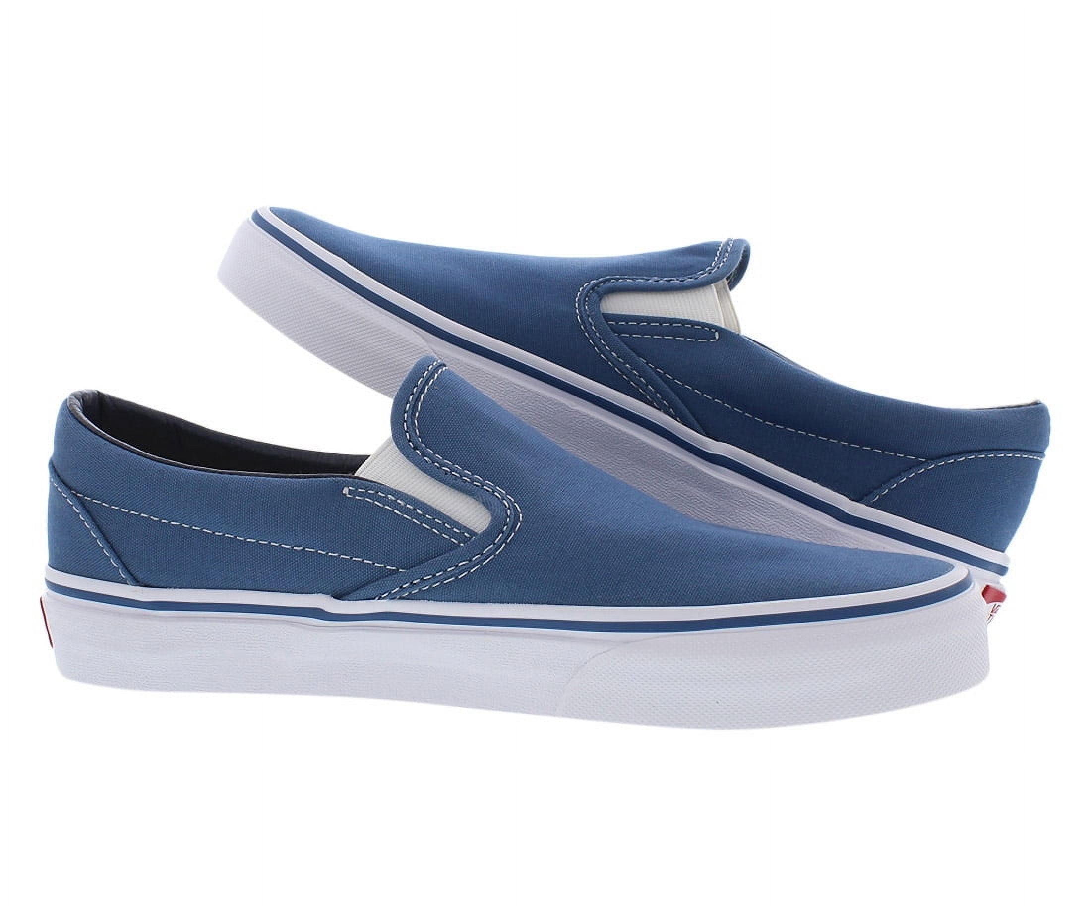 国内配送 VANS CLASSIC SLIP-ON NAVY Vans Classic Slip On Mens Blue Canvas Slip On Sneakers Shoes