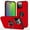 Red, variant on TECH CIRCLE Multifunctional Case for iPhone 15 Plus (2023) 6.7" - Durable Silicone Hard Plastic Dual Layer Protection Case with [Kickstand /Phone Ring Holder] Shockproof Rugged Cover Shell, Purple