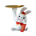 thumbnail image 2 of GROWTH TANK Rabbit Statue Bunny Sculpture Chinese New Year Container Supplies Holder Storage, 2 of 9