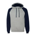 thumbnail image 2 of JERZEES Nublend Colorblocked Raglan Hooded Sweatshirt, 2 of 3
