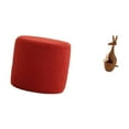 thumbnail image 5 of Dualoai Cylinder Ottoman Stool with Animal Figurine Decorative Sculpture for Bedroom Office Nursery and Apartment Decor, 5 of 8