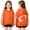 00-Orange#1104, variant on Kiijoy Hoodie for Girls Active Football Graphic Pullover Sweatshirt, Beige, Sizes 2-3T