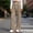Khaki wide leg pants for women a1, variant on Usloyux Women's Wide Leg High Waisted Pants with Pockets Elastic Trousers Casual Lounge Travel Bottoms, White 2XL