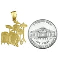 thumbnail image 3 of 14K Gold Drum Kit Pendant, 3 of 5