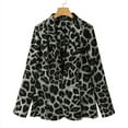 thumbnail image 3 of ZANZEA Women Formal Turn Down Collar Long Sleeve Leopard Print Blazer Suit, 3 of 4