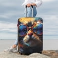 thumbnail image 7 of Gukieu Cool Cat With Sunglasses Print Suitcase Protective Cover, Elastic Zipper Buckle Suitcase Protective Cover, Suitable for Travel, Business Trip-X-Large, 7 of 7