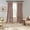 Taupe, variant on Elrene Home Fashions Korena Tie-Top Crushed Velvet Window Curtain, Taupe, 52" x 84"