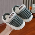 thumbnail image 2 of GXWEA Toddler Girl Slippers House Slippers For Toddler Girls Warm Slippers For Girls Boys Kids Toddlers Winter Indoor House Home Shoes 4-4.5 Years, 2 of 4