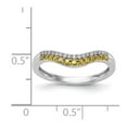 thumbnail image 7 of 14K White Gold Ring Band Wedding Diamond Round Yellow &, 7 of 7