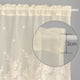 thumbnail image 4 of Xiao Hua Cortina de encaje con bordado floral, translúcida, ideal para dormitorio y cocina, beige, 1 pieza, 135 x 61 cm, 4 of 5