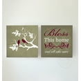 thumbnail image 1 of MuralMax Bless This Home & All Who Enter Bible Verse Art - Family Tree Canvas Wall Decor - Unique Inspirational Anniversary & Wedding Gifts For All Occasions - Set Of 2 - Color Khaki - Size- 30x30, 1 of 5