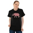 thumbnail image 3 of Alabama AL Elephant Chevron Print Women's Plus Size Graphic Tee Brisco Brands 2X, 3 of 5