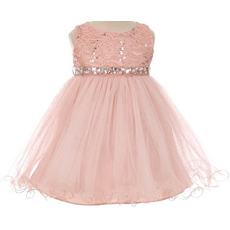 Dreamer P - Baby Girls Sequin Stone Lace Shiny Tulle Easter Infant ...