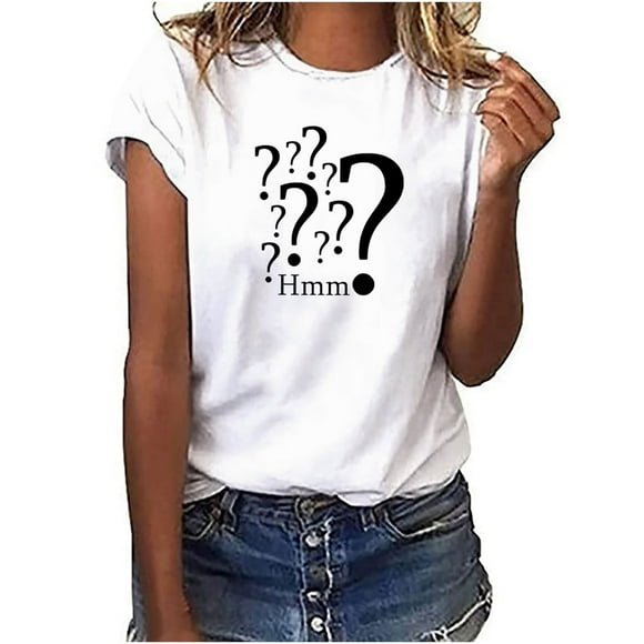 jovati Womens Fashion Tops Fashion Womens Casual Moon Sun Letter Print Sleeveless O-Neck T-shirt Blouse