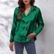 thumbnail image 2 of Camisas Para Mujer, de Gran Tamaño, A La Moda, Cuello Vuelto, Manga Larga, Color Sólido, Camiseta Informal, Camisetas Odeerbi  ODB130096, 2 of 9