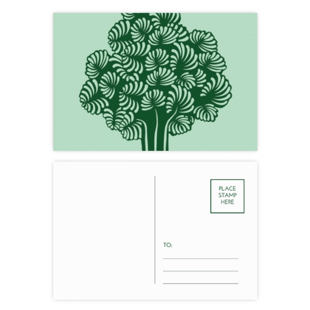s flowers trees postcard set birthday mailing thanks greeting card