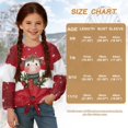 thumbnail image 6 of DISNIMO Christmas Cow Printed Girls Long Sleeve Shirts Lace Up Pullover Tops Casual Crew Neck Tee Shirts Fall Winter Blouse Shirts for 5-12 Years Old Girls, 6 of 8