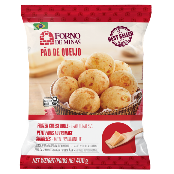 Forno De Minas Gluten Free Traditional Classic Cheese Rolls, 400 g, Cheese Roll