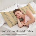 thumbnail image 5 of Khaki Flower Branch Body Pillow Cover 20 x 54 Inch Decorative Pillow Cover Spring Summer Farmhouse Botanical Lumbar Pillowcase Seasonal Rectangle Cushion Case for Couch Sofa Bed Living Room, 5 of 9