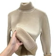 thumbnail image 2 of FDGIU ‌‌‌‌‌‌‌Women's Sweater Wool Blend - Basic Slim Fall Winter Knitted Pullover Long Sleeve, 2 of 6