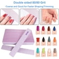thumbnail image 2 of Limas de uñas GigaGround de grano 80/80 para uñas acrílicas y de gel, 12 unidades, 2 of 7