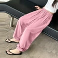 thumbnail image 3 of yillto Girls Pant Summer Causal Straight Leg Loose Lightweight Elastic Waist Lounge Pants with Pockets, 3 of 7
