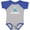 Baseball Heather and Royal, variant on Inktastic Santa Barbara California Beach Vacation Boys or Girls Baby Bodysuit