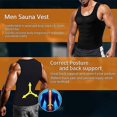 thumbnail image 3 of XL Sauna Shapers-Chaleco de entrenamiento para hombre, camiseta sin mangas para mejorar el sudor, ropa moldeadora adelgazante Premium, camisa ajustada para atrapar el calor en la, 3 of 5