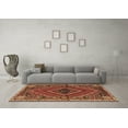 thumbnail image 3 of Ahgly Company Indoor Square Persian Brown Traditional Area Rugs, 3' Square, 3 of 4
