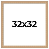 32x32 Frame Charleston Honey Brown Solid Wood Picture Frame Width 1.75 Inches | Interior Depth 0.5