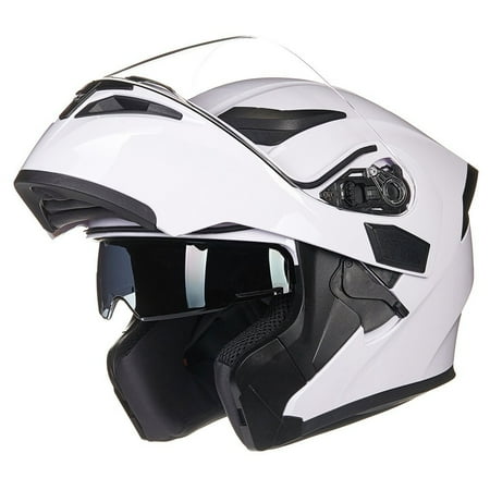 DOT Approved ILM Motorcycle Modular Flip-up Helmet Dual Visors Full Face Helmet with 6 colors& 4 sizes Available