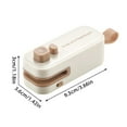thumbnail image 5 of Shoreew Mini Bag Sealer Rechargeable 2-in-1 Heat Sealer with Cutter Portable Sealing Machine for Plastic Bags Kitchen Sealant Device, 5 of 7