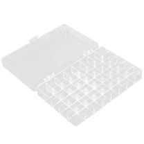 WRISTBIQUE Acrylic Clear Display Storage Box with Dividers for Office and Craft Supplies