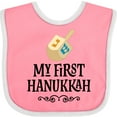 thumbnail image 3 of Inktastic My 1st Hanukkah Dreidel Boys or Girls Baby Bib, 3 of 4