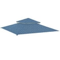 thumbnail image 2 of Garden Winds Replacement Canopy Top Cover for the Madaga Gazebo -Standard 350 - Midnight Trellis, 2 of 8