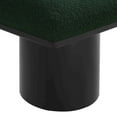 thumbnail image 4 of Meridian Furniture Pavilion Green Boucle Fabric Bench, 4 of 6