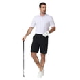 thumbnail image 6 of Weilanxin Men's Shorts Golf 9" Casual Elastic Waist Quick Dry Flat Front Travel Hiking Cargo Shorts, 6 of 11