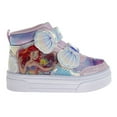 thumbnail image 2 of Disney The Little Mermaid Girls Hook And Loop High Top Sneakers. (Little Kids Toddler)Pink, Size: 11, 2 of 6