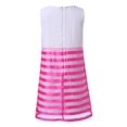 thumbnail image 2 of Richie House Girls' Summer sundress with striped organza embroidery RH2203, 2 of 2